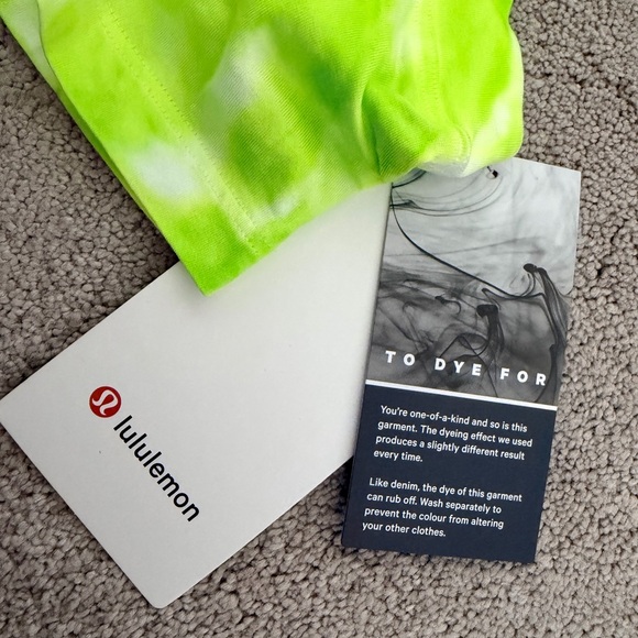 lululemon athletica Neon Lime Tie-Dye Muscle Tank - Picture 2 of 6